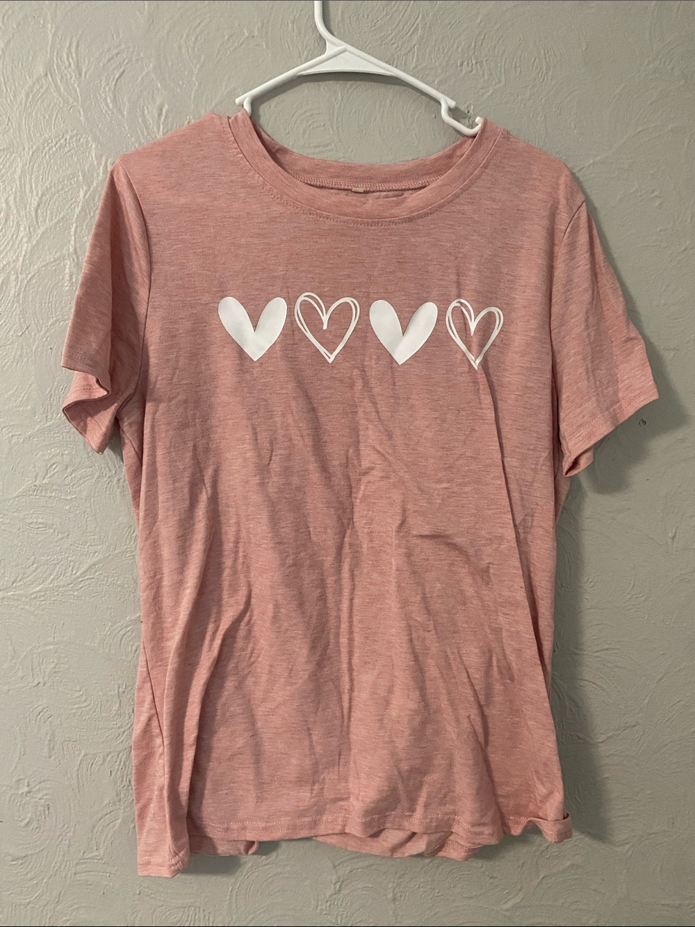 Pink Heart Graphic Tee